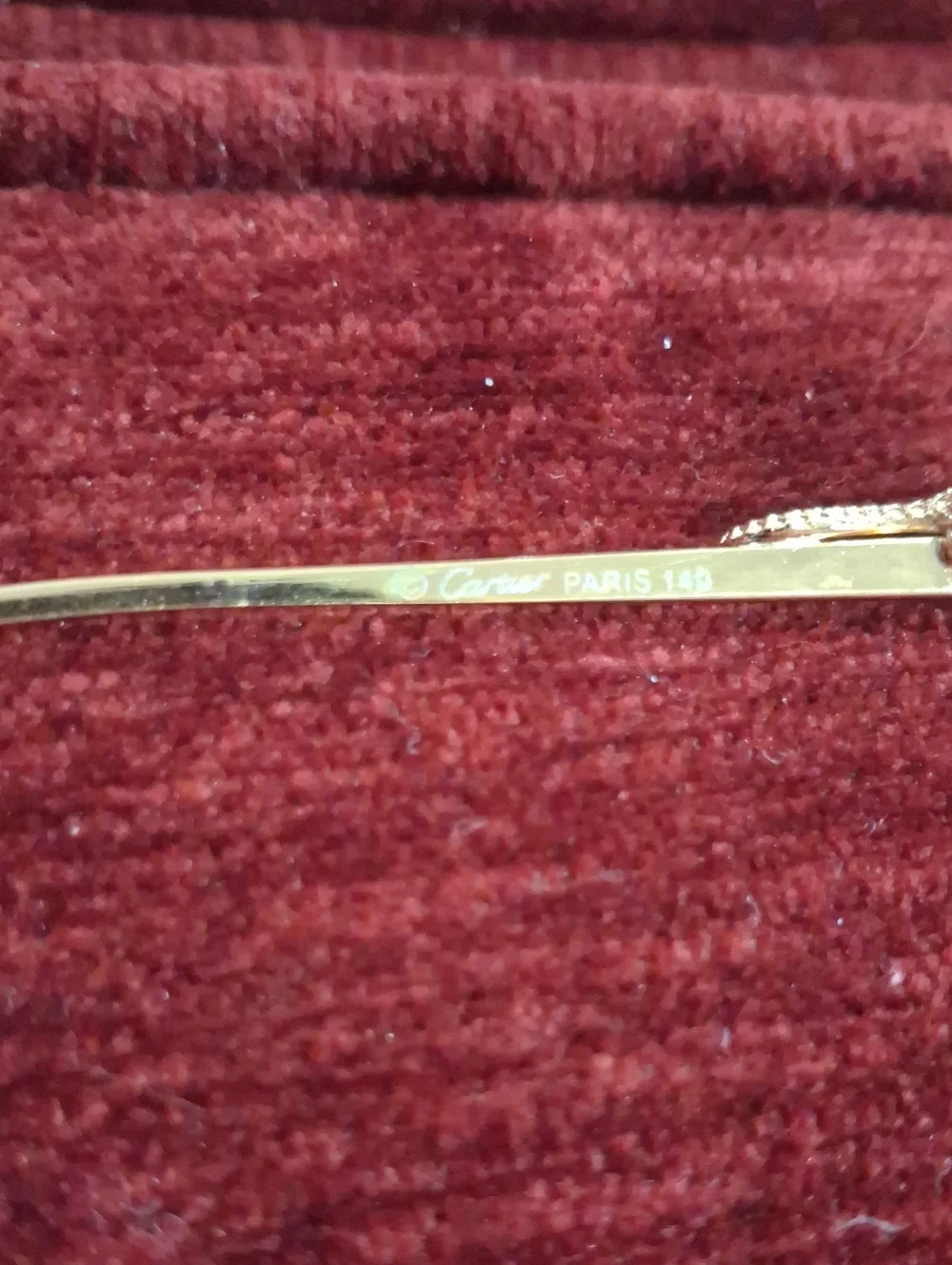 NWOT Womens Mcknight Cartier Rimless/Gold Eyeglasses Panther 31368665